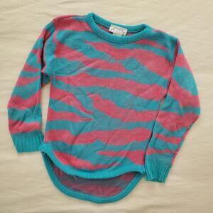 Vintage Jagged Stripe Knit Sweater kids 6